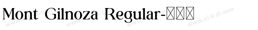 Mont Gilnoza Regular字体转换